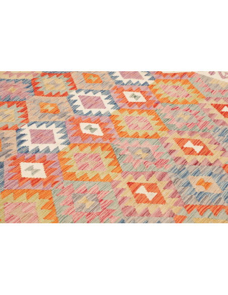 Tappeto Kilim Afghanistan 246x291 Rosso Corallo