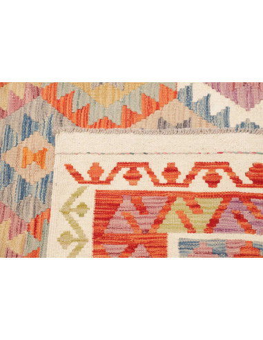 Rug Kilim Afghanistan 246x291 Coral Red Sky Blu
