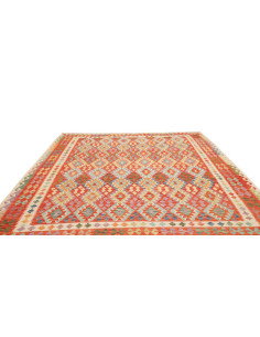 Tappeto Kilim Afghanistan 261x295 Rosso Arancio 2