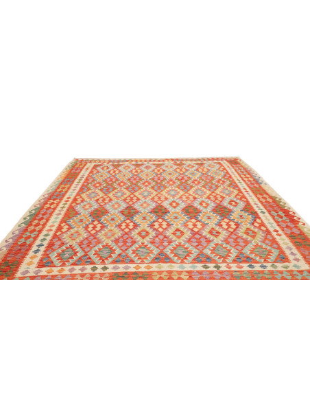 Rug Kilim Afghanistan 261x295 Red Orange Cream