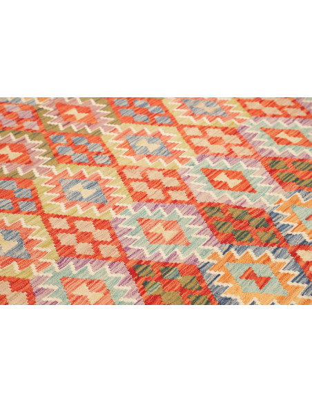 Rug Kilim Afghanistan 261x295 Red Orange Cream