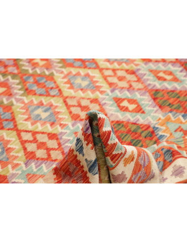 Rug Kilim Afghanistan 261x295 Red Orange Cream