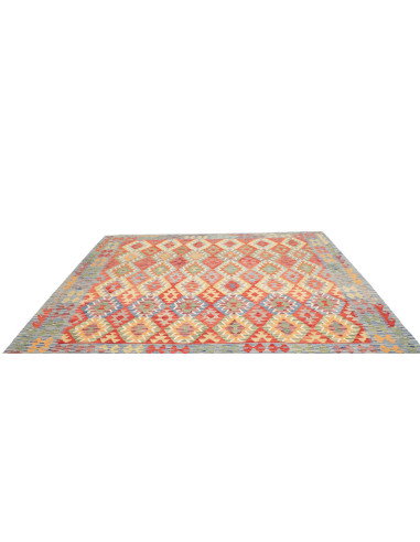 Rug Kilim Afghanistan 255x238 Sky Blue Terracot