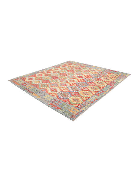 Rug Kilim Afghanistan 255x238 Sky Blue Terracot