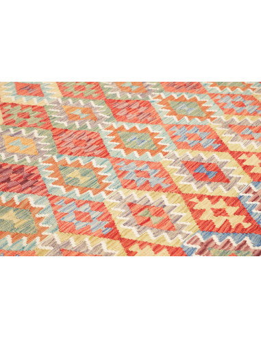 Rug Kilim Afghanistan 255x238 Sky Blue Terracot