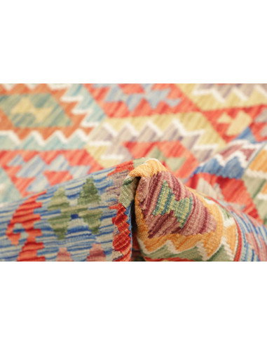 Rug Kilim Afghanistan 255x238 Sky Blue Terracot