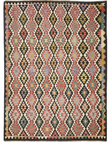 Kilim 224x299 Cm Kilim, Afghanistan, Lana Cardata A Mano