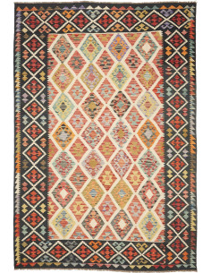 Kilim 203x298 Cm Kilim, Afghanistan, Lana Cardata A Mano