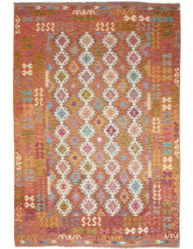 Kilim 201x298 Cm Kilim Afghanistan Lana Cardata A Mano