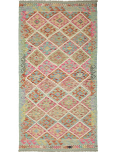 Kilim 100x194 Cm Kilim, Afghanistan, Lana Cardata A Mano