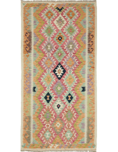 Kilim 101x200 Cm Kilim, Afghanistan, Lana Cardata A Mano,
