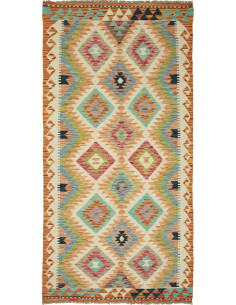 Kilim 101x202 Cm Kilim, Afghanistan, Lana Cardata A Mano