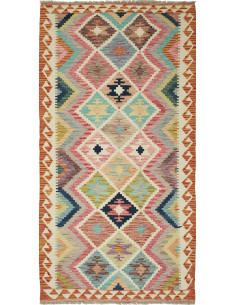 Kilim 101x202 Cm Kilim Afghanistan Lana Cardata A Mano