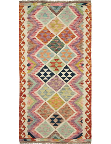 Kilim 101x203 Cm Kilim Afghanistan Lana Cardata A Mano