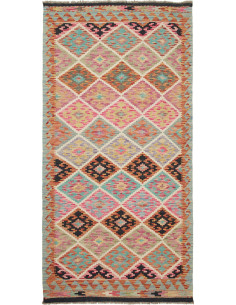 Kilim 103x202 Cm Kilim Afghanistan, Lana Cardata A Mano