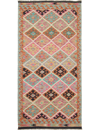 Kilim 103x202 Cm Kilim Afghanistan, Lana Cardata A Mano