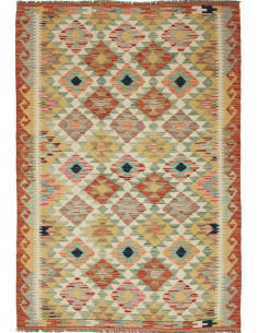 Kilim 118x179 Cm Kilim Afghano, Lana Cardata A Mano ordito: