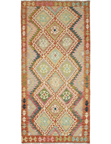 Kilim 101x210 Cm Kilim, Afghanistan, Lana Cardata A Mano,