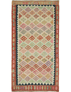 Kilim 105x203 Cm Kilim Afghanistan Lana Cardata A Mano