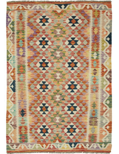 Kilim 124x177 Cm Kilim Afghanistan Lana Cardata A Mano