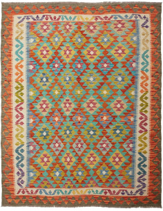 Kilim 156x198 Cm Kilim Afghanistan, Lana Cardata A Mano