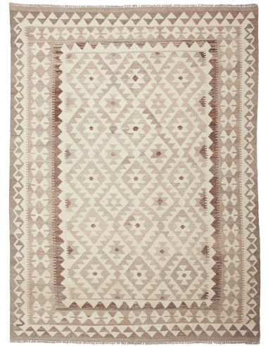 Kilim 154x210 Cm Kilim, Afghanistan, Lana Cardata A Mano