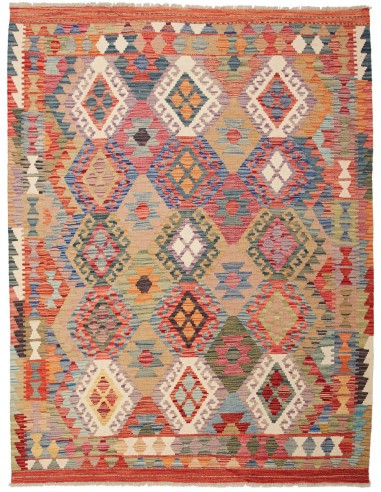 Kilim 153x195 Cm Kilim Afghanistan Lana Cardata A Mano