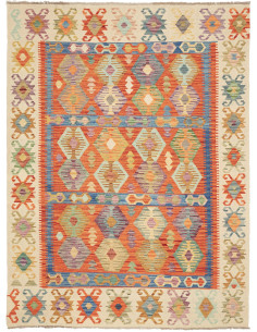 Kilim 178x243 Cm Kilim, Afghanistan, Lana Cardata A Mano