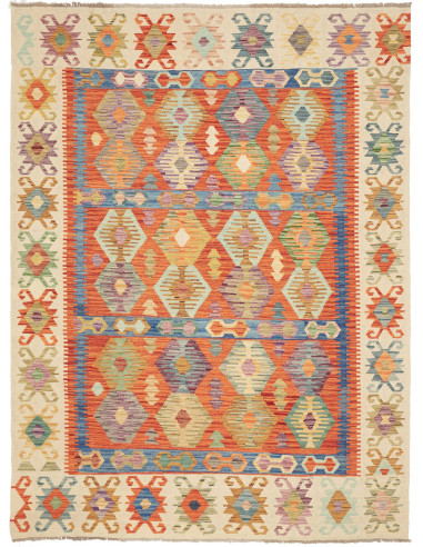 Kilim 178x243 Cm Kilim, Afghanistan, Lana Cardata A Mano
