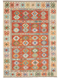 Kilim 172x248 Cm Kilim, Afghanistan, Lana Cardata A Mano,