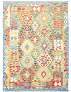 Kilim 128x175 Cm Kilim Afghanistan Hand-carded Wool warp: