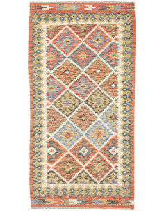 Kilim 102x199 Cm Kilim Afghanistan Lana Cardata A Mano