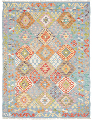 Kilim 148x194 Cm Kilim Afghanistan, Lana Cardata A Mano,
