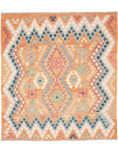 Kilim 151x164 Cm Kilim, Afghanistan, Hand-carded Wool warp: