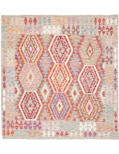 Kilim 147x153 Cm Kilim Afghanistan Lana Cardata A Mano 0.3
