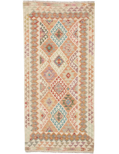 Kilim 94x201 Cm Kilim, Afghanistan, Lana Cardata A Mano,