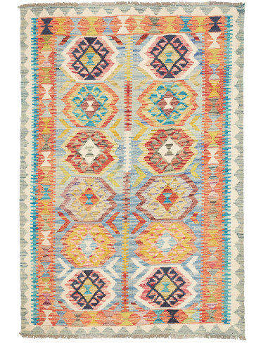 Kilim 104x155 Cm Kilim, Afghanistan, Lana Cardata A Mano