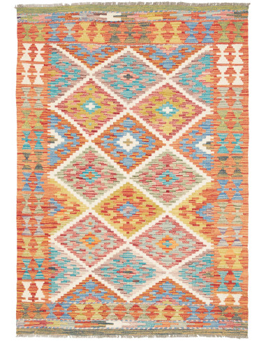 Kilim 101x147 Cm Kilim Afghanistan, Lana Cardata A Mano