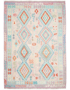 Tappeto Kilim Afghanistan 204x287 Lavanda Chiar
