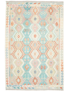 Tappeto Kilim Afghanistan 204x298 Turchese Chia