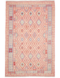 Tappeto Kilim Afghanistan 199x299 Corallo Beige