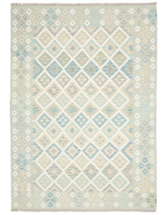 Rug Kilim Afghanistan 174x244 Aqua Light Blue