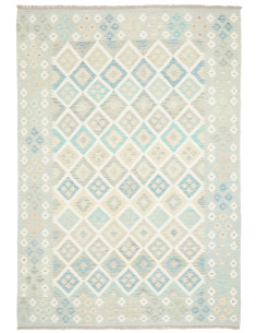 Rug Kilim Afghanistan 173x242 Light Blue-green