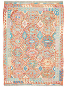 Tappeto Kilim Afghanistan 178x246 Terracotta Bl