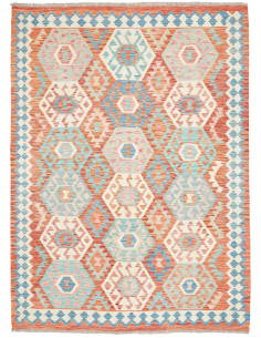 Tappeto Kilim Afghanistan 177x242 Terracotta Bl