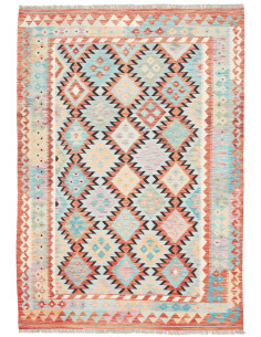 Rug Kilim Afghanistan 143x201 Light Blue Terrac