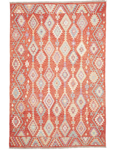 Rug Kilim Afghanistan 203x306 Terracotta Red Sk