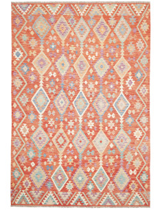 Tappeto Kilim Afghanistan 203x298 Arancio Bruci