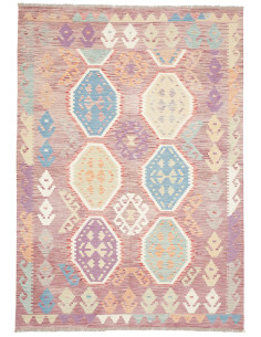 Tappeto Kilim Afghanistan 172x248 Rosa Antico A