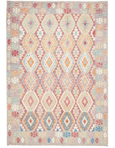 Tappeto Kilim Afghanistan 178x253 Grigio-lavand